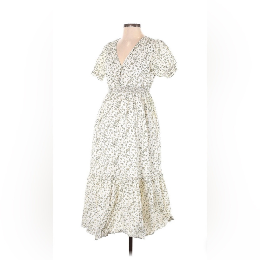 Hatch Midi Floral Maternity Dress 100% cotton